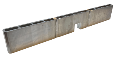 ALU-BRO  - Strongback 840x40X120, en udfræsning (BxH) 60x55 mm