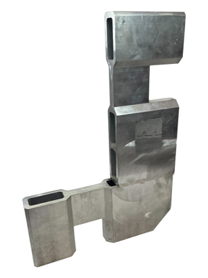 ALU-BRO - Strongback Vinkel 280x280x40X120 med en udfræsning (BxH) 60x55 mm