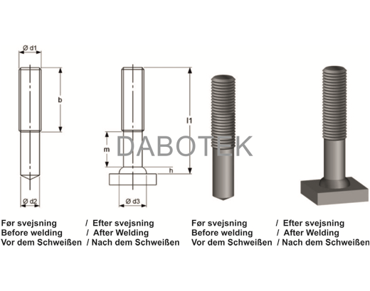 PD Threaded stud M8x20 Material A2-50 acc. EN ISO 13918 (MP)