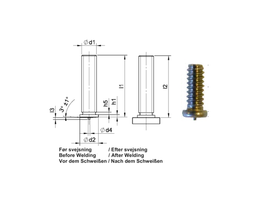 PT Gevindbolt UNC5/8x3/4  matr A2