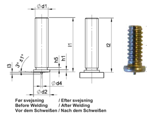 PT Gevindbolt UNC5/8x3/4  matr A2