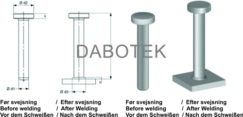 SD Shear Connector 10x100 mm Matr. S235J2+C470 Dyvel