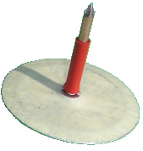 Tallerkenstift Ø38x28x2,7mm, Klip og Pin Isoleret