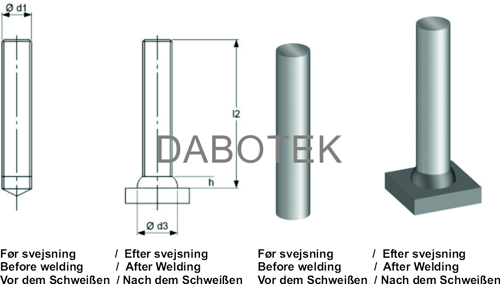 UD Stift Ø10X80 mm stål 4.8 efter EN ISO 13918
